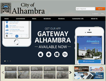 Tablet Screenshot of cityofalhambra.org